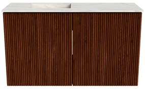 Mondiaz Joya DLux 70cm toiletmeubel ruby met wastafel faye links zonder kraangat ostra