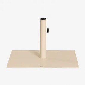 Vierkante Parasolvoet 60x60 Cm In Staal Peuet Tapioca Beige - Sklum