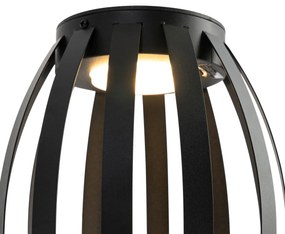 Set van 2 buiten tafellampen zwart 3-staps dimbaar solar en oplaadbaar - Sheldon