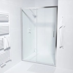 Marenza Slide Quick Fit Schuifdeur - 130x190cm - 6mm veiligheidsglas - alu profiel - anti kalk - chroom SAQ6121-130