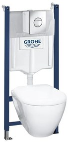 GROHE Solido WC-pack Compact 4-in 1 compleet met bedieningspaneel chroom wit glans 38950000