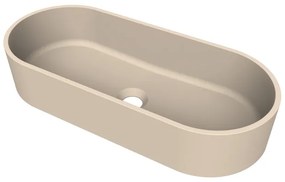 Arcqua Case waskom - ovaal - 60x26cm - mat zand WAS553498