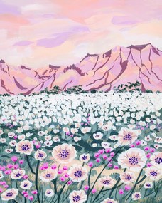 Ilustratie Pink Desert, Sarah Gesek, (30 x 40 cm)