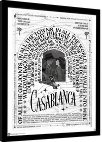 Ingelijste poster Casablanca - Warner 100th