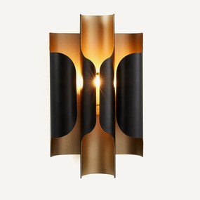Wandlamp in metaal ijzer, Henrio