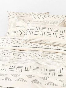 Perkal katoenen dekbedovertrek Kohana met boho patroon