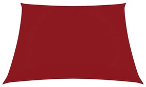 vidaXL Zonnescherm vierkant 3,6x3,6 m oxford stof rood