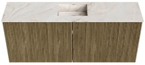 Mondiaz Joya DLux 100cm toiletmeubel dusk met wastafel faye midden zonder kraangat frappe