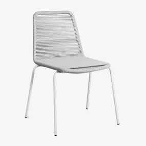 Mileyd Set Van 2 Stapelbare Tuinstoelen Grijs – Koel - Sklum