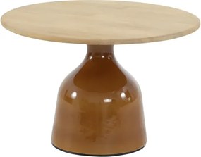 4 Seasons Outdoor June loungetafel caramel met rond blad Ø 60 cm SALE Loungetafel   beige weerbestendig