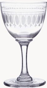 Mondgeblazen kristallen likeurglazen Ovals, 6-delig