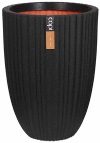 Capi Bloempot Urban Tube elegant laag 46x58 cm zwart KBLT783
