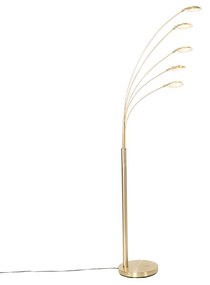 Design vloerlamp messing incl. LED 5-lichts - Sixties Trento