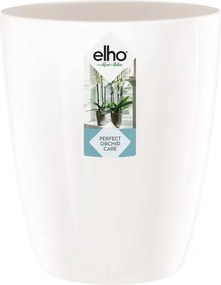 elho Brussels Diamond Orchidee Hoog 12,5 - Wit (Wit) - Diameter 13 x H 15 cm - Ideaal voor binnen - 100% gerecycled