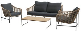 4 Seasons Outdoor Timor 2,5 zits loungebank SALE  Loungebank    beige weerbestendig