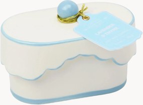 Geurkaars Cherie (lavendel & tijm) van keramiek met handbeschilderde deksel