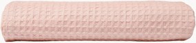 Katoenen honeycomb badhanddoek Cherry Pink