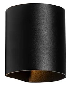 Moderne wandlamp zwart met lichteffect - Sabbio Modern G9 cilinder / rond Binnenverlichting Lamp