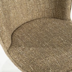 Eleonora Molly Draaibare Eetkamerstoel Mosterd Met Beige Poten