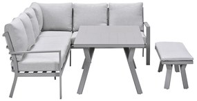 Garden Impressions Senja lounge dining set 4-delig rechts - valley sand
