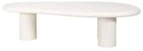 Richmond Interiors Bloomstone Salontafel Wit Organische Vorm - 160 X 80cm.