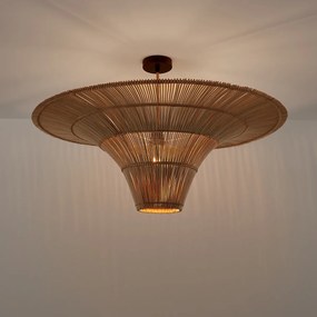Hanglamp/plafonlamp in rotan Ø80 cm, Junita