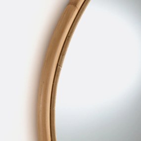 Ronde spiegel in rotanØ90 cm, Nogu