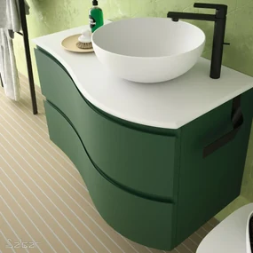 Muebles Jazz handdoekbeugel 23cm voor meubel zwart mat
