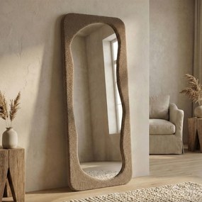 Gestoffeerde Spiegel Lichtbruin Teddy Organisch - 70x170cm