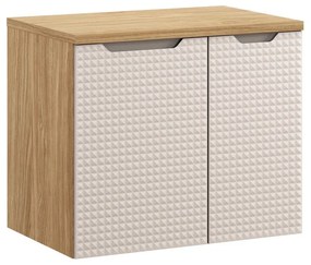 Comad Luxor Beige badmeubel 70cm met 2 deuren en wastafelblad