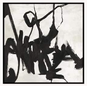 Handbeschilderde ingelijste canvasdoek Playblack