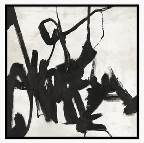 Handgeschilderd ingelijst canvas Playblack