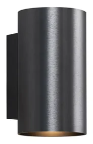 Moderne wandlamp gunmetal rond 2-lichts GU10 50mm - Sandy Modern GU10 Binnenverlichting Lamp