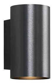 Moderne wandlamp gunmetal rond 2-lichts GU10 50mm - Sandy Modern GU10 Binnenverlichting Lamp