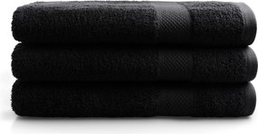 Handdoek Hotel Collectie - 70x140 - 3 stuks - zwart