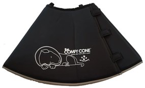All Four Paws E-halsband Comfy Cone M lang 30 cm zwart