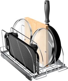 VEVOR Verstelbaar Afdruiprek, Afwasdroger, Bestekhouder, 31,8 x 53,3 cm, Afdruiprek voor Keukenkastjes, Ideaal voor het opbergen van potten, pannen en snijplanken