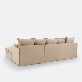 Hoes voor hoekbank, dik linnen, Odna