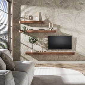 Wandplank Van Acaciahout 150cm - 150x25x8cm.