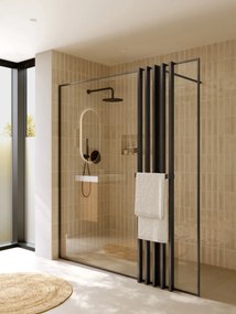 Riho Define inloopdouche met decopaneel 180x200cm ijzer verouderd mat