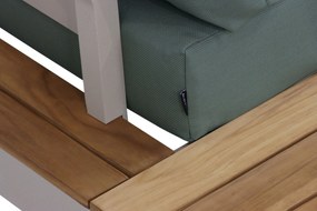 Loungeset 5 personen Aluminium/Teak Taupe Lifestyle Garden Furniture Vittoria