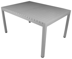 YASU Lichtgrijs (asgrijs) - MODERNE RECHTHOEKIGE TUINTAFEL (voor keuken, café, tuin)
