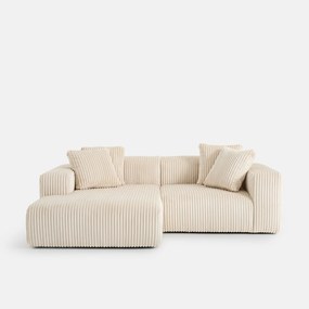 XL corduroy hoekbank links, LIORA