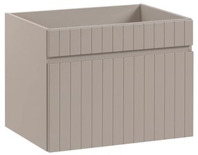 Comad Iconic Cashmere FSC onderkast met ribbelfront 60cm taupe