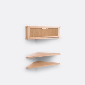 Hoekconsole met 2 legplanken Tarubia