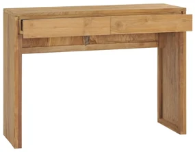vidaXL Wandtafel 100x35x75 cm massief teakhout