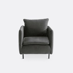 Fauteuil in fluweel, Ivete