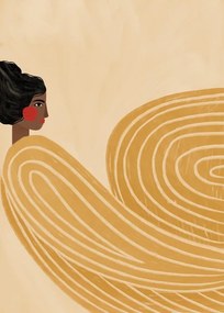 Ilustratie The Woman With the Yellow Stripes, Bea Muller