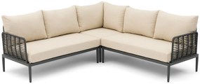 Hoek loungeset 6 personen Aluminium/wicker Grijs  Coco Ibiza