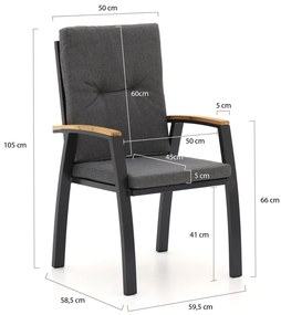 Hartman Stefano/Sonata 220cm dining tuinset 7-delig